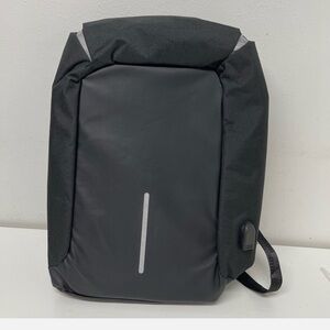Sleek Black Anti-Theft Backpack for Men
